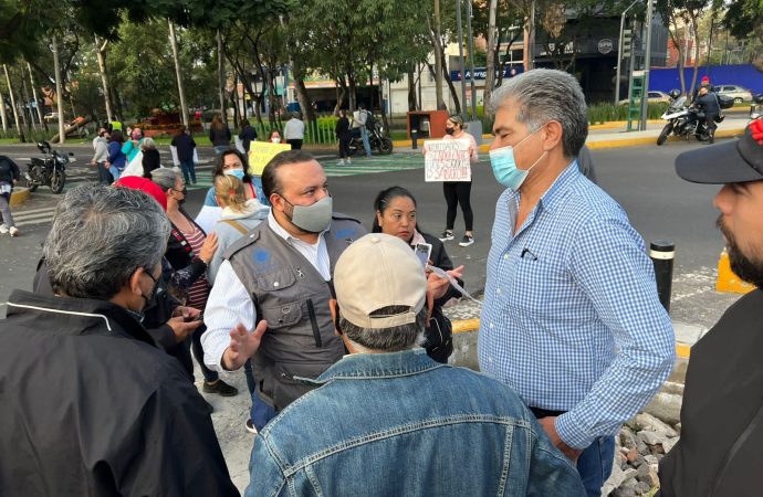 Manifestantes bloquearon Miramontes por falta de agua por culpa de SACMEX