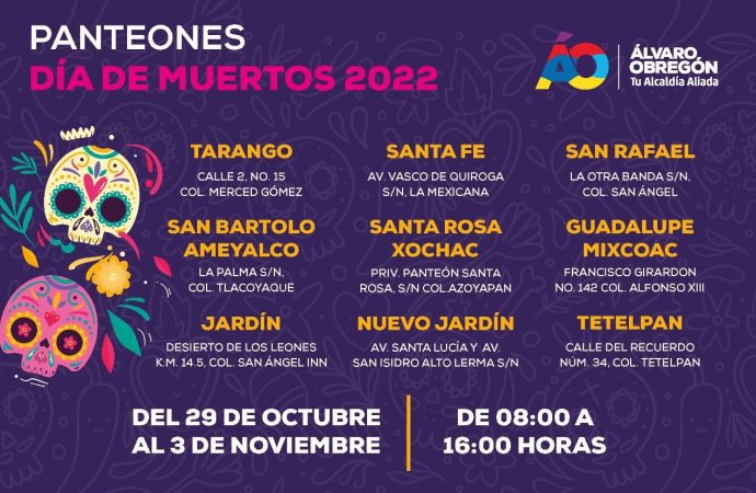 Inicia operativo del Día de los Muertos 2022 en ÁO