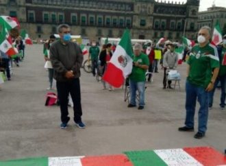 Se manifiesta FRENAA contra el Gobierno de AMLO