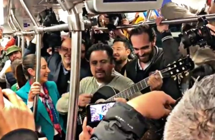 Sheinbaum convierte todo en acto de campaña