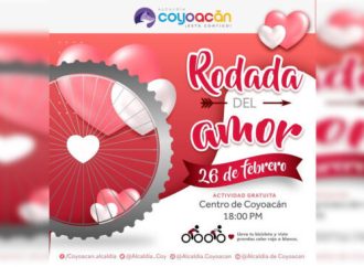 Invitan a la ‘Rodada del Amor’ en Coyoacán