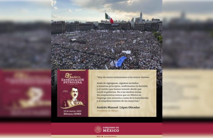 Asisten miles de personas a mitin de AMLO en el Zócalo