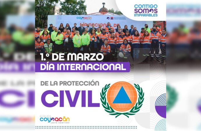 Conmemoran el Día Internacional de Protección Civil en Coyoacán