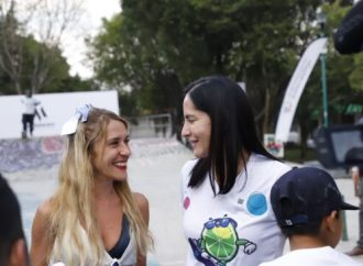 Invita Lía Limón a las y los jóvenes a participar en el Festival Urbano Ambeleivers en el Skatepark “Templo Mayor”