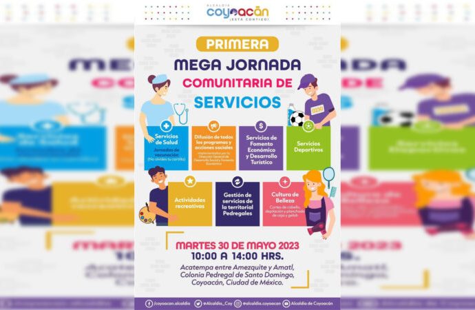 Invitan a  Mega Jornada Comunitaria de Servicios en Coyoacán