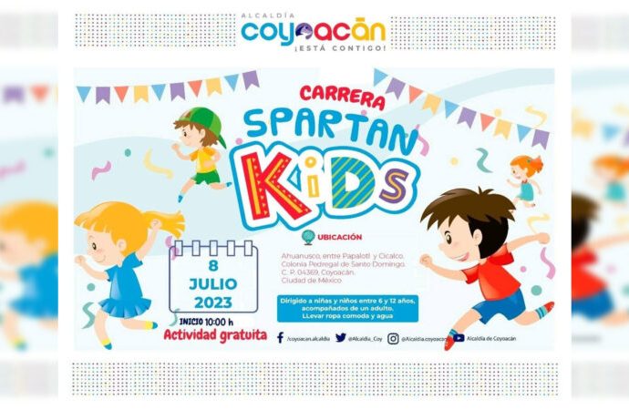 Invita Coyoacán a la carrera infantil “ Spartan Kids” 