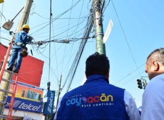 Continúa Alcaldía Coyoacán el retiro de cable en desuso