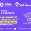 Casa del Adulto Mayor permanecerá cerrada hasta nuevo aviso