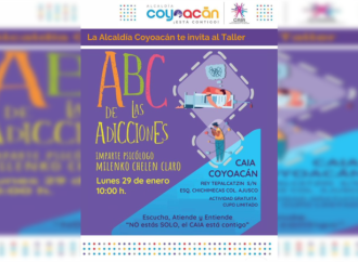 Invita Alcaldía Coyoacán al taller “ABC de las adicciones”