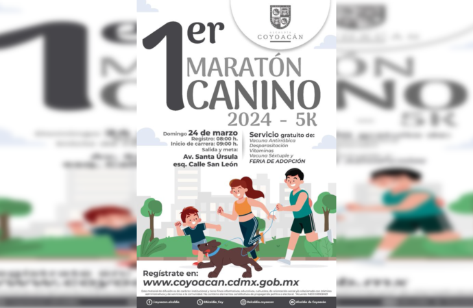 Invita Coyoacán al Primer Maratón Canino