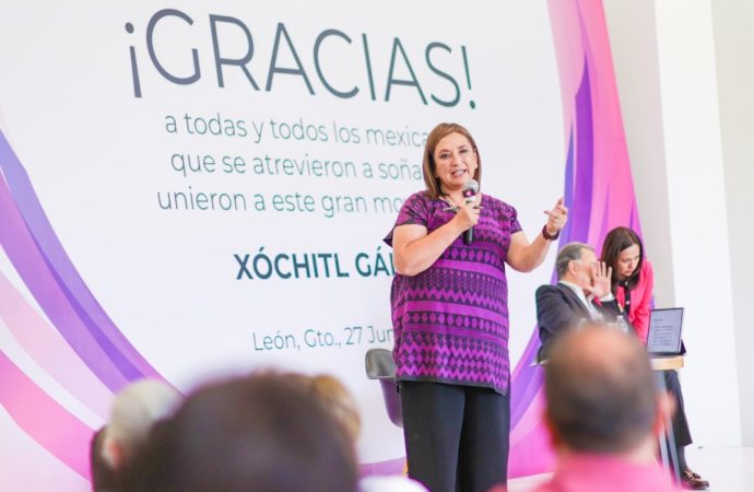 Xóchitl Gálvez inicia en Guanajuato su gira de agradecimiento por todo el país