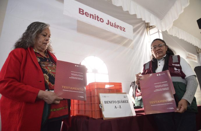 GCDMX entrega 3 mil 500 testamentos para asegurar patrimonio