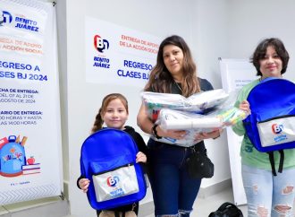 Entrega alcaldía Benito Juárez kits escolares a más de mil 500 niñas, niños y adolescentes